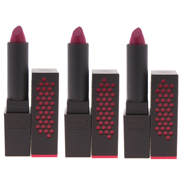 Burts Bees Burts Bees Lipstick - 512 Fuchsia Flood by Burts Bees for Women - 0.12 oz Lipstick - Pack of 3