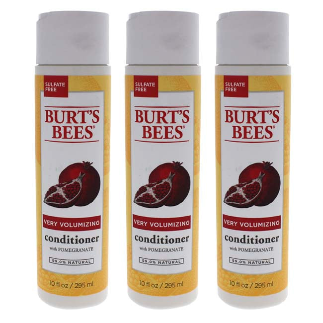 Burts Bees Very Volumizing Pomegranate by Burts Bees for Unisex - 10 oz Conditioner - Pack of 3