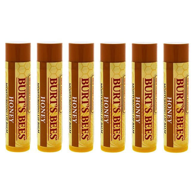 Burts Bees Honey Moisturizing Lip Balm by Burts Bees for Unisex - 0.15 oz Lip Balm - Pack of 6