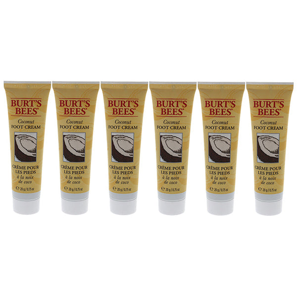 Burts Bees Coconut Foot Cream by Burts Bees for Unisex - 0.75 oz Cream - Pack of 6