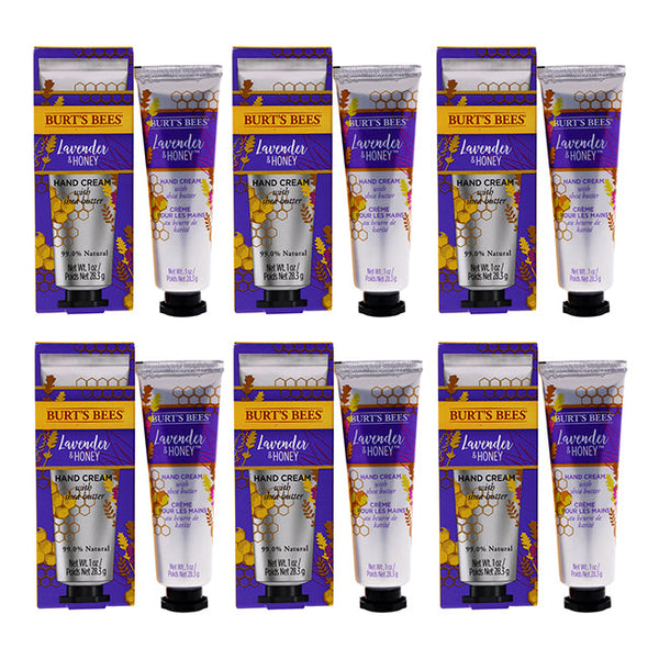 Burts Bees Lavender and Honey Hand Cream by Burts Bees for Unisex - 1 oz Cream - Pack of 6