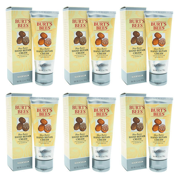 Shea Butter Hand Repair Cream by Burts Bees for Unisex - 3.2 oz Cream - Pack of 6