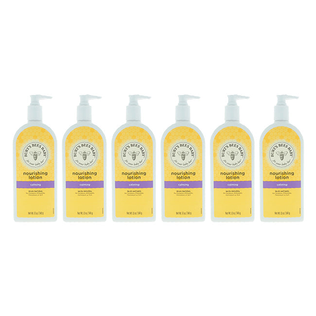 Burts Bees Baby Nourishing Lotion Calming by Burts Bees for Kids - 12 oz Lotion - Pack of 6