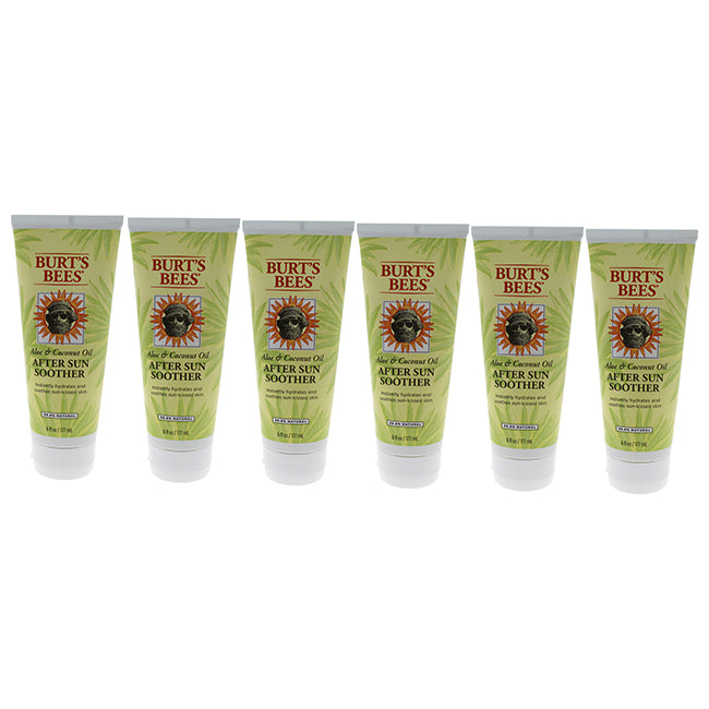 Burts Bees Aloe & Coconut Oil After Sun Soother by Burts Bees for Unisex - 6 oz Oil - Pack of 6