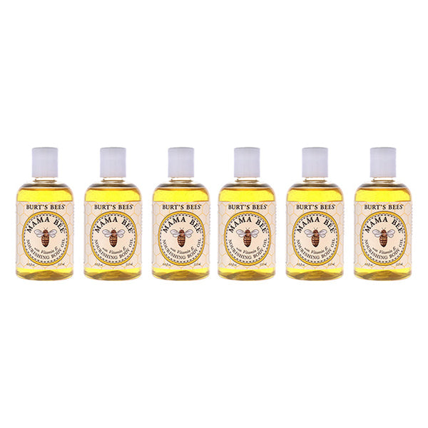 Burts Bees Mama Bee Nourishing Body Oil by Burts Bees for Women - 4 oz Oil - Pack of 6