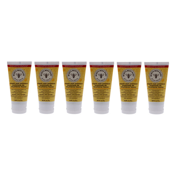 Burt's Bees Baby Bee Diaper Rash Ointment by Burts Bees for Kids - 3 oz Ointment - Pack of 6