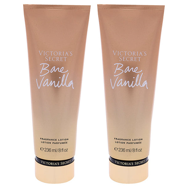 Victoria's Secret Bare Vanilla Fragrance Lotion by Victorias Secret for Women - 8 oz Body Lotion - Pack of 2