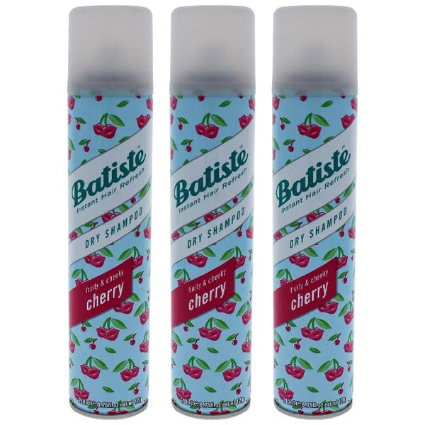Batiste Dry Shampoo - Fruity and Cheeky Cherry by Batiste for Unisex - 6.73 oz Dry Shampoo - Pack of 3