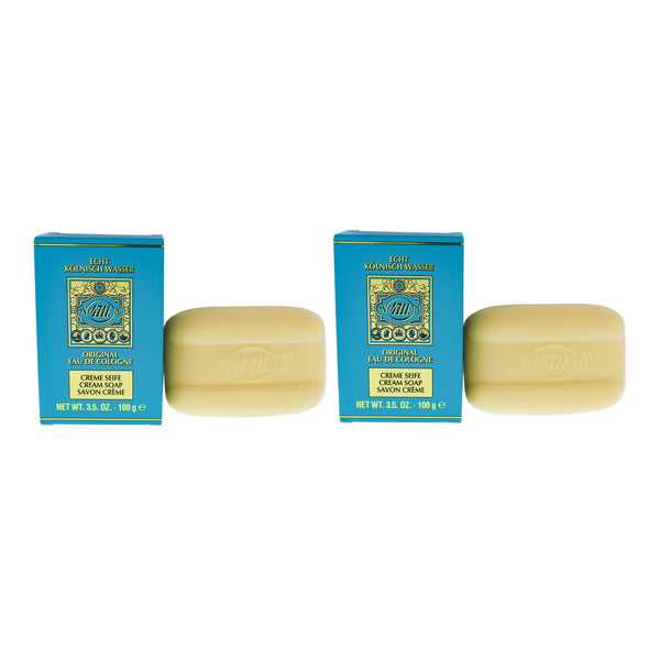 Muelhens 4711 by Muelhens for Unisex - 3.5 oz Cream Soap - Pack of 2