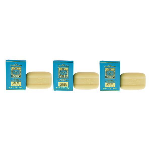 Muelhens 4711 by Muelhens for Unisex - 3.5 oz Cream Soap - Pack of 3