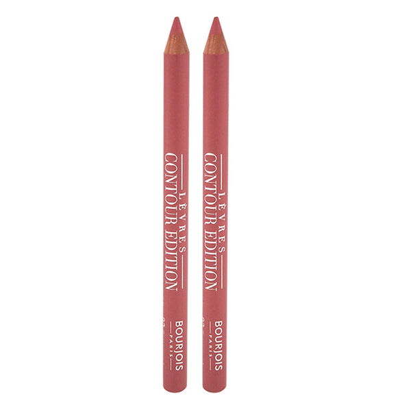 Bourjois Contour Edition Lip Liner - 02 Coton Candy by Bourjois for Women - 0.04 oz Lip Liner - Pack of 2