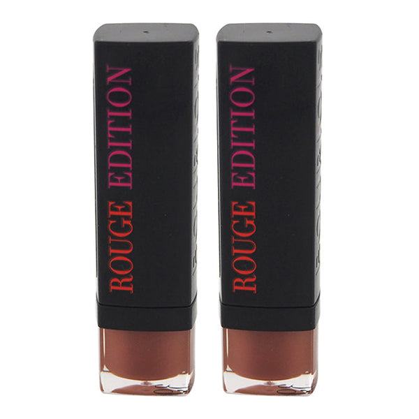 Bourjois Rouge Edition - 39 Pretty In Nude by Bourjois for Women - 0.12 oz Lipstick - Pack of 2