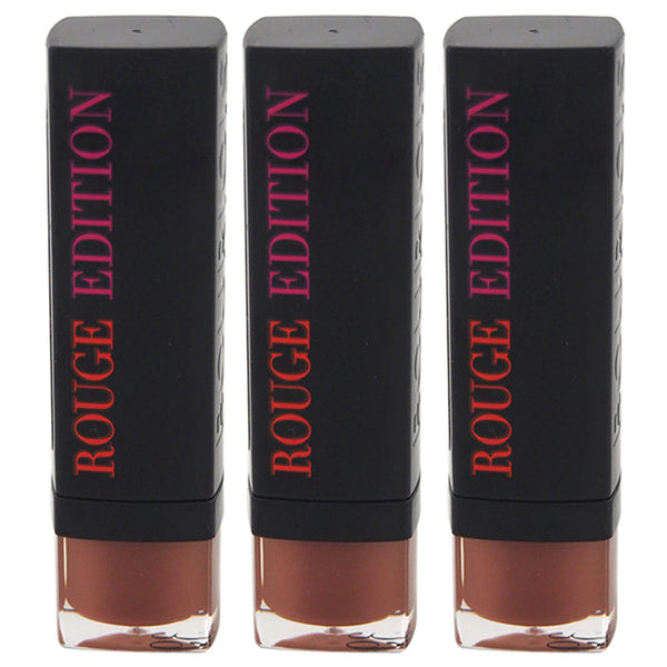 Bourjois Rouge Edition - 39 Pretty In Nude by Bourjois for Women - 0.12 oz Lipstick - Pack of 3