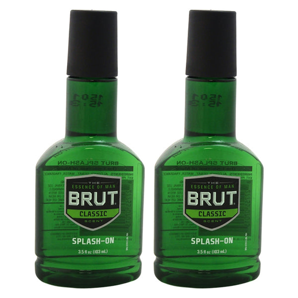 Brut Splash-On Original Fragrance by Brut for Men - 3.5 oz Splash - Pack of 2