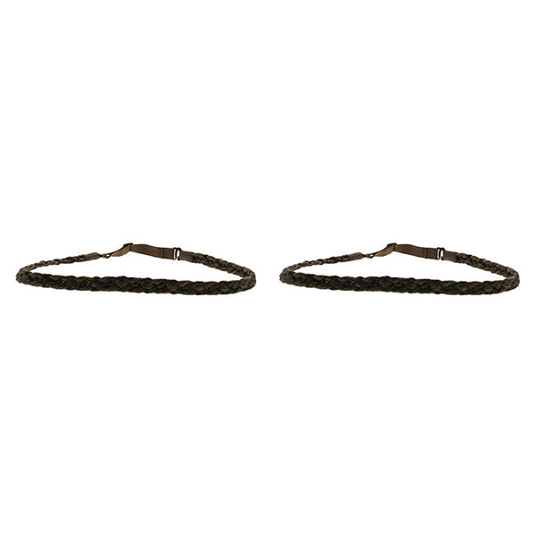 Hairdo Pop Double Braid Headband - R1416T Buttered Toast by Hairdo for Women - 1 Pc Hair Band - Pack of 2
