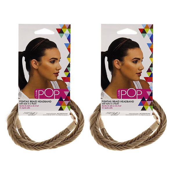 Hairdo Pop Fishtail Braid Headband - R14 88H Golden Wheat by Hairdo for Women - 1 Pc Hair Band - Pack of 2