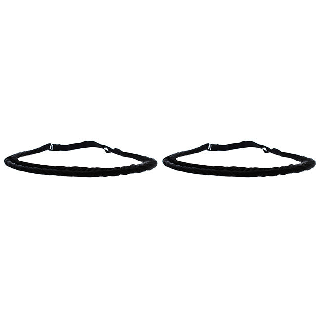 Hairdo Pop Fishtail Braid Headband - R2 Ebony by Hairdo for Women - 1 Pc Hair Band - Pack of 2