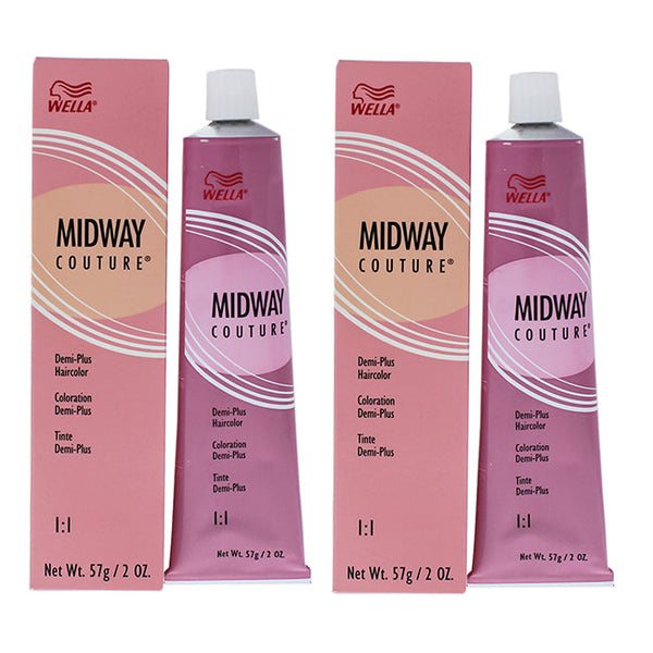 Wella Midway Couture Demi-Plus Haircolor - CT Cleartone by Wella for Unisex - 2 oz Hair Color - Pack of 2