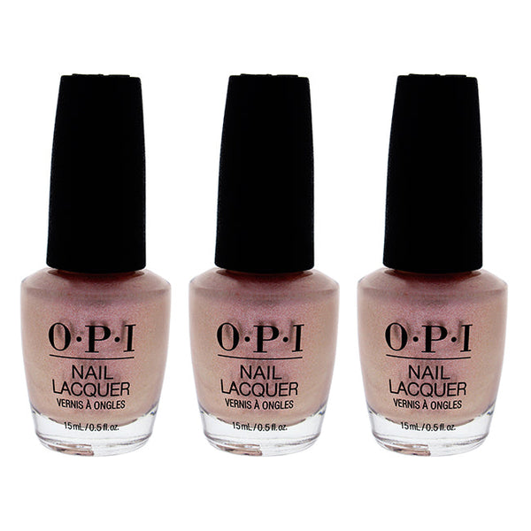 OPI Nail Lacquer - NL SH2 Throw Me A Kiss by OPI for Women - 0.5 oz Nail Polish - Pack of 3