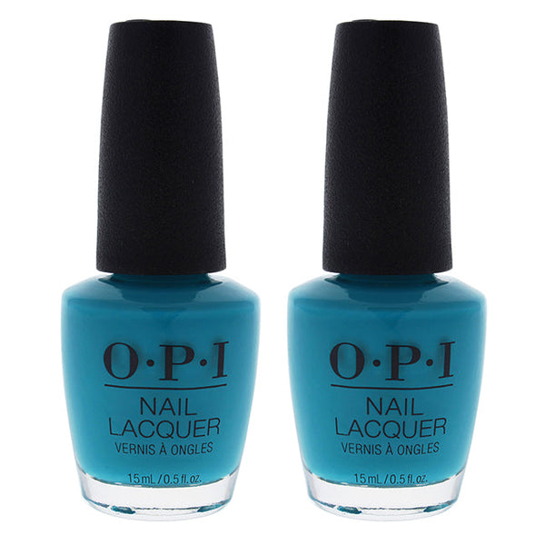 OPI Nail Lacquer - NL N74 Dance Party Teal Dawn by OPI for Women - 0.5 oz Nail Polish - Pack of 2