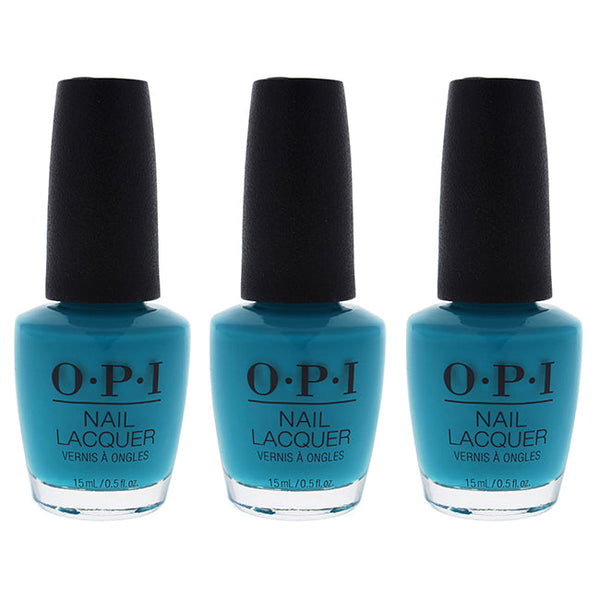 OPI Nail Lacquer - NL N74 Dance Party Teal Dawn by OPI for Women - 0.5 oz Nail Polish - Pack of 3