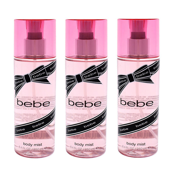 Bebe Bebe Silver by Bebe for Women - 8.4 oz Body Mist - Pack of 3