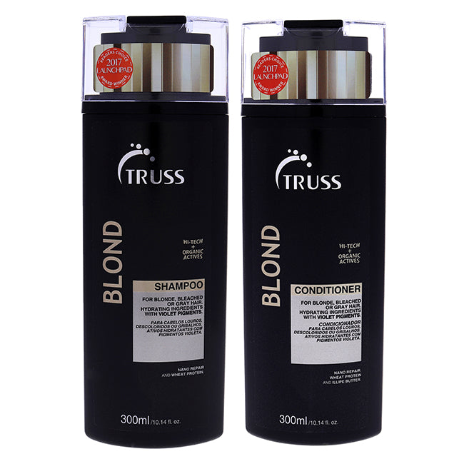 Truss Blond Shampoo and Conditioner Kit by Truss for Unisex - 2 Pc Kit 10.14 oz Shampoo, 10.14 oz Conditioner