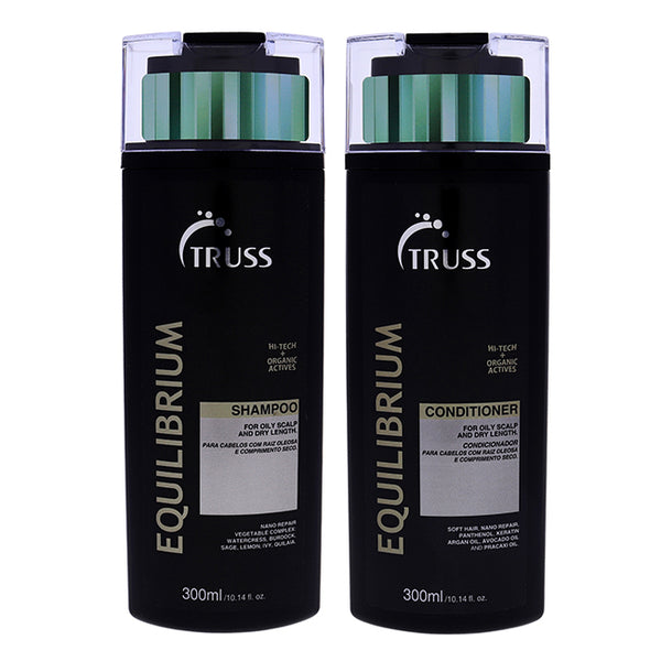 Truss Equilibrium Shampoo and Conditioner Kit by Truss for Unisex - 2 Pc Kit 10.14 oz Shampoo, 10.14 oz Conditioner