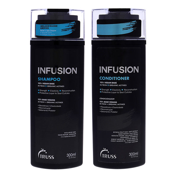 Truss Infusion Shampoo and Conditioner Kit by Truss for Unisex - 2 Pc Kit 10.14 oz Shampoo, 10.14 oz Conditioner