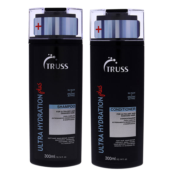 Truss Ultra Hydration Plus Shampoo and Conditioner Kit by Truss for Unisex - 2 Pc Kit 10.14 oz Shampoo, 10.14 oz Conditioner