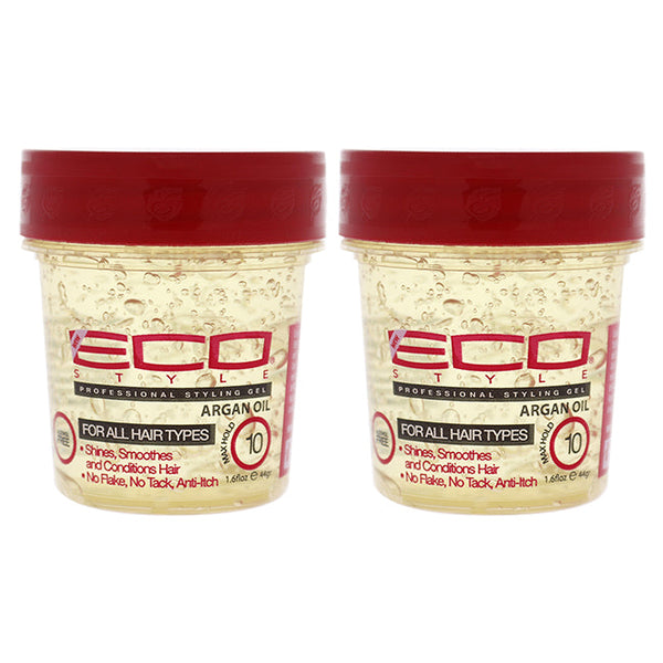 Ecoco Eco Style Gel - Argan Oil by Ecoco for Unisex - 1.6 oz Gel - Pack of 2