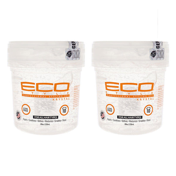 Ecoco Eco Style Gel - Krystal by Ecoco for Unisex - 8 oz Gel - Pack of 2