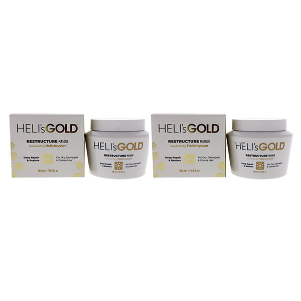 Helis Gold Restructure Masque by Helis Gold for Unisex - 16.9 oz Masque - Pack of 2