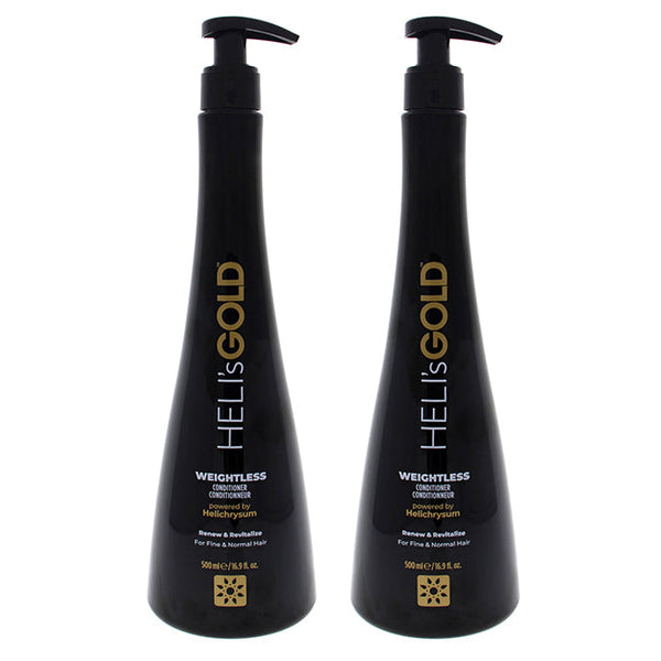 Helis Gold Weightless Conditioner by Helis Gold for Unisex - 16.9 oz Conditioner - Pack of 2