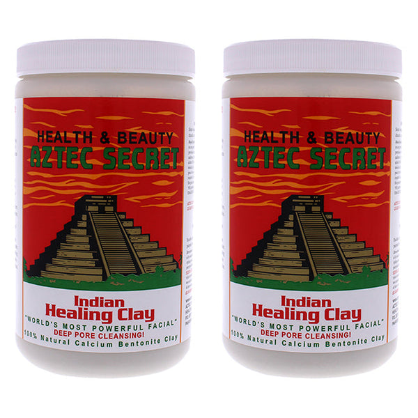 Aztec Secret Indian Healing Clay by Aztec Secret for Unisex - 2 lb Clay - Pack of 2