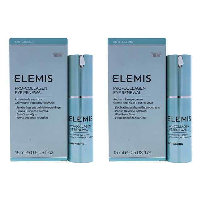 Elemis Pro-Collagen Eye Renewal by Elemis for Unisex - 0.5 oz Eye Cream - Pack of 2