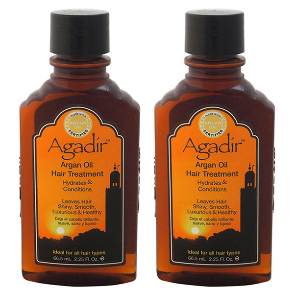 Agadir Argan Oil Hair Treatment by Agadir for Unisex - 2.25 oz Treatment - Pack of 2