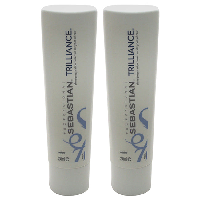 Sebastian Trilliance Shine Conditioner by Sebastian for Unisex - 250 ml Conditioner - Pack of 2