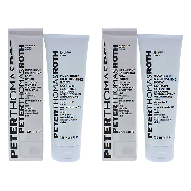 Peter Thomas Roth Mega-Rich Body Lotion by Peter Thomas Roth for Unisex - 8 oz Body Lotion - Pack of 2