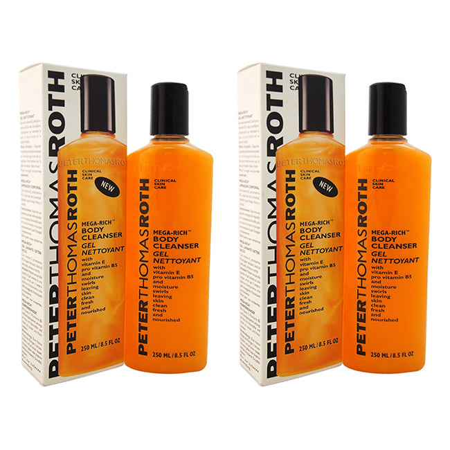 Peter Thomas Roth Mega-Rich Body Cleanser by Peter Thomas Roth for Unisex - 8.5 oz Cleanser - Pack of 2