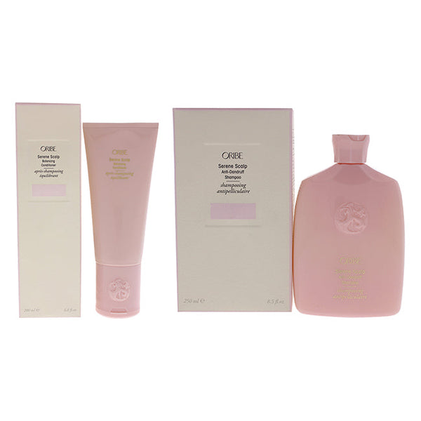 Oribe Serene Scalp Anti-Dandruff Shampoo and Conditioner Kit by Oribe for Unisex - 2 Pc Kit 8.5oz Shampoo, 6.8oz Conditioner
