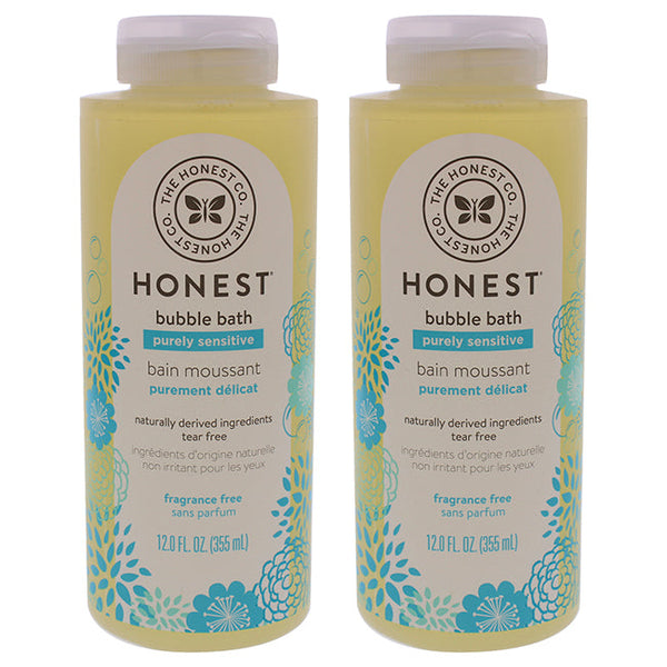 Honest Bubble Bath - Fragrance Free by Honest for Kids - 12 oz Bubble Bath - Pack of 2