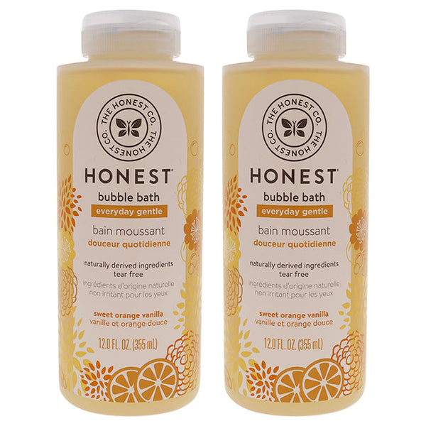 Honest Bubble Bath Everyday Gentle - Sweet Orange Vanilla by Honest for Kids - 12 oz Bubble Bath - Pack of 2