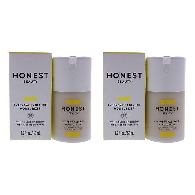 Honest Everyday Radiance Moisturizer by Honest for Women - 1.7 oz Moisturizer - Pack of 2