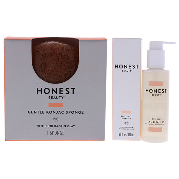 Honest Honest Gentle Kit by Honest for Women - 2 Pc Kit 5oz Gel Cleanser, 1Pc Konjac Sponge