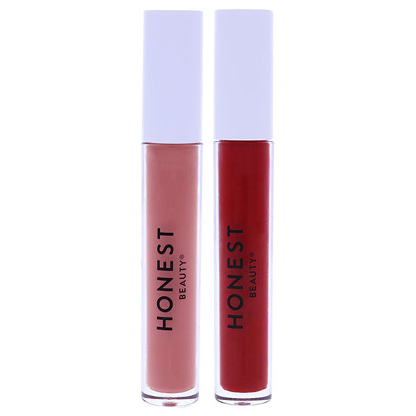 Honest Liquid Lipstick Kit by Honest for Women - 2 Pc Kit 0.12oz Lipstick - Love, 0.12oz Lipstick - Off Duty