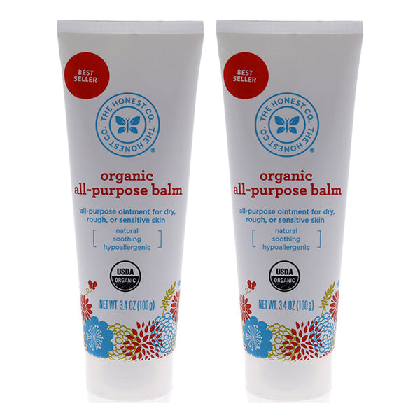 Honest Organic All-Purpose Balm by Honest for Kids - 3.4 oz Balm - Pack of 2