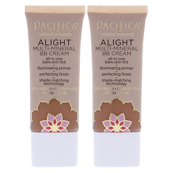 Pacifica Alight Multi-Mineral BB Cream - 3 Dark by Pacifica for Women - 1 oz Makeup - Pack of 2