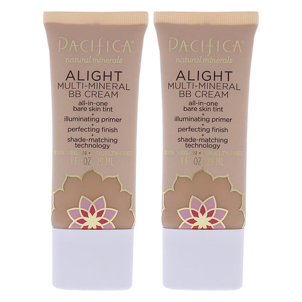 Pacifica Alight Multi-Mineral BB Cream - 6 Medium by Pacifica for Women - 1 oz Makeup - Pack of 2