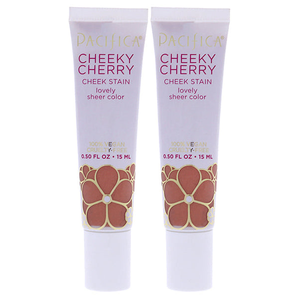 Pacifica Cheeky Cherry Cheek Stain - Sweet Cherry by Pacifica for Women - 0.50 oz Blush - Pack of 2